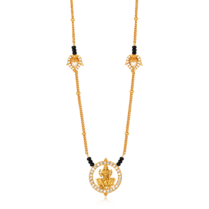 Silver 92.5 Dhan Lakshmi Mangalsutra Necklace