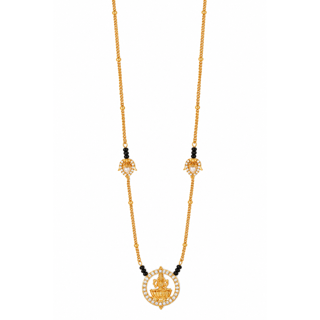 Silver 92.5 Dhan Lakshmi Mangalsutra Necklace