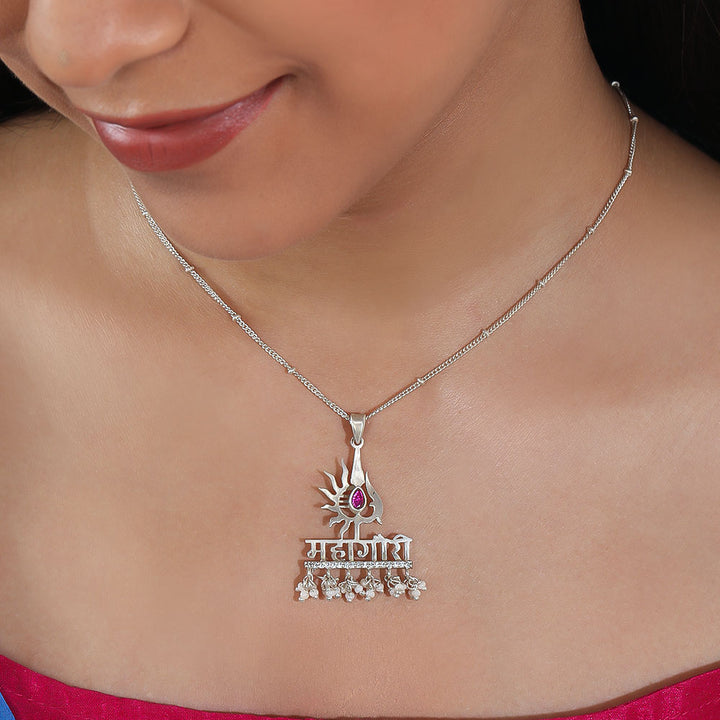 Silver Mahagauri necklace