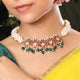 Silver 92.5 Elegant Kundan Choker With Pearl strings