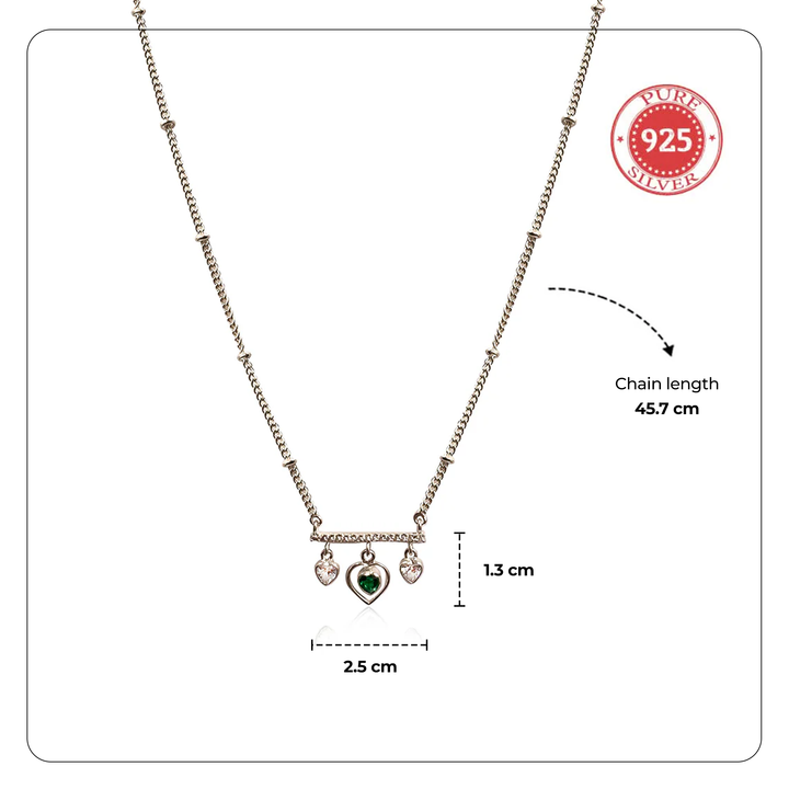 92.5 Sterling Silver Be Mine Mangalsutra Necklace