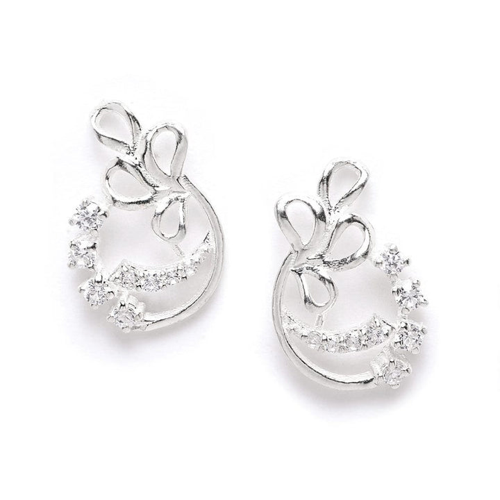 Celestial Silver Zircon Studs