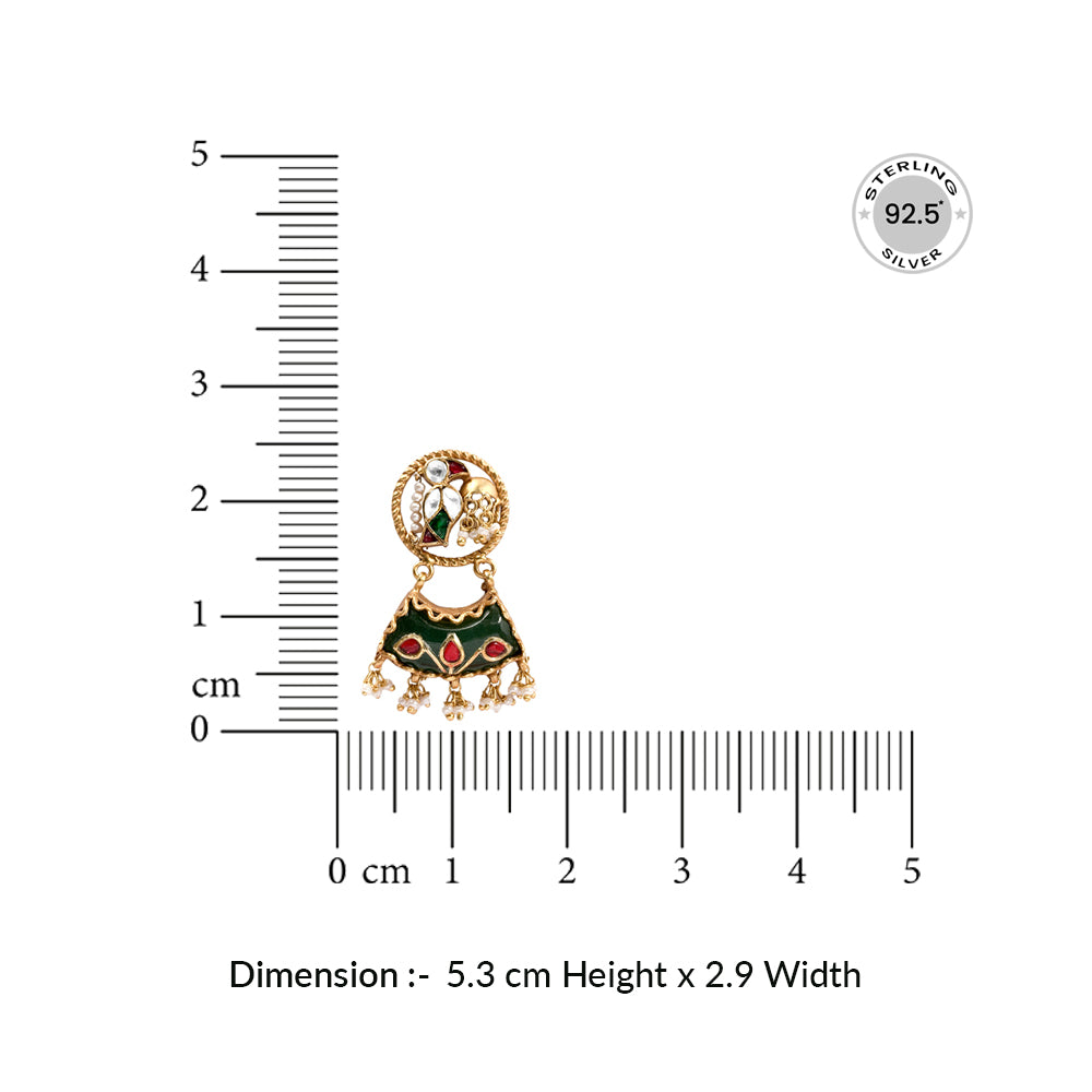 Silver 925 Parrot Earrings