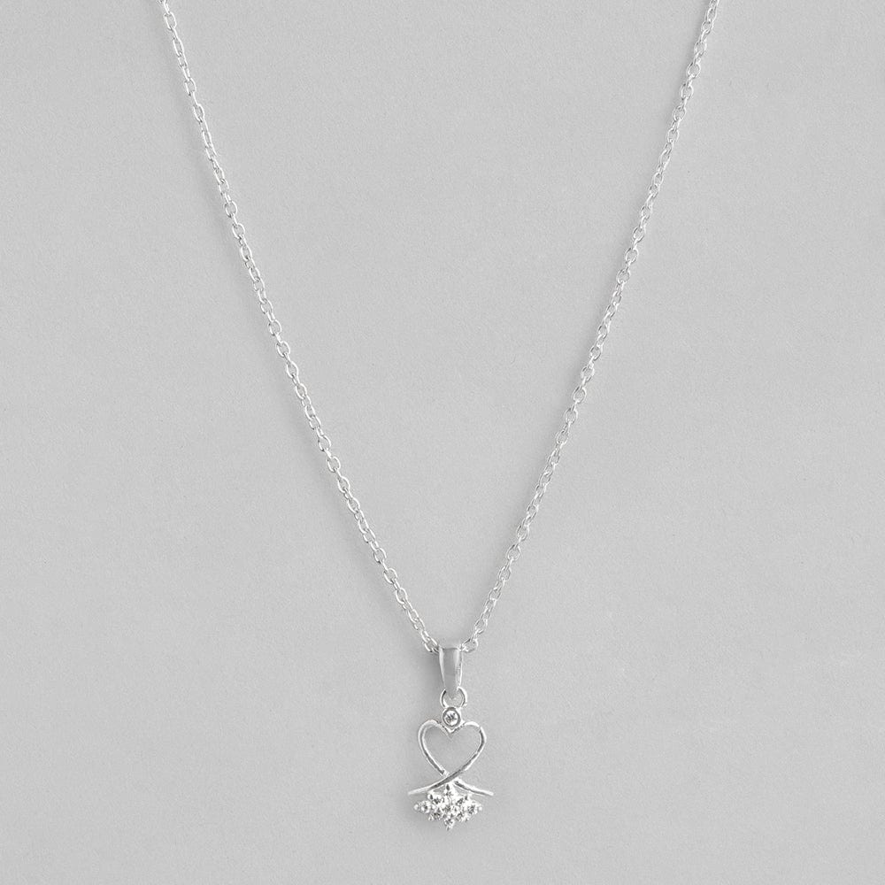 Silver zircon Necklace