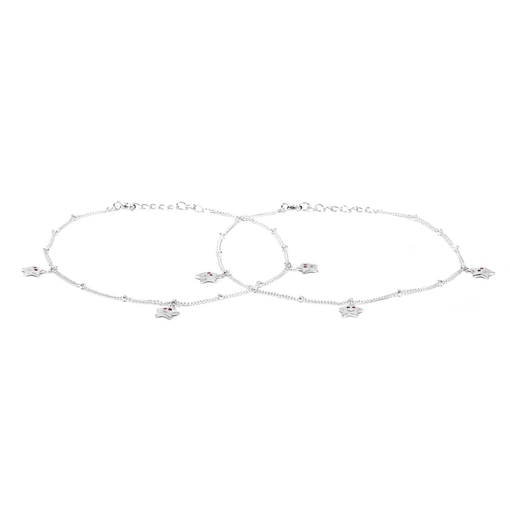 Silver Star anklet