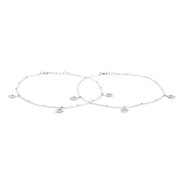 Silver Star anklet