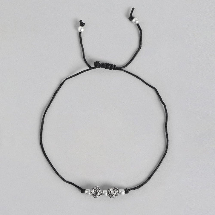 Silver Round Bead Anklet