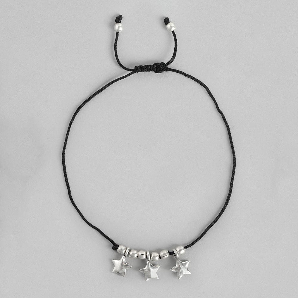 Silver Star Anklet