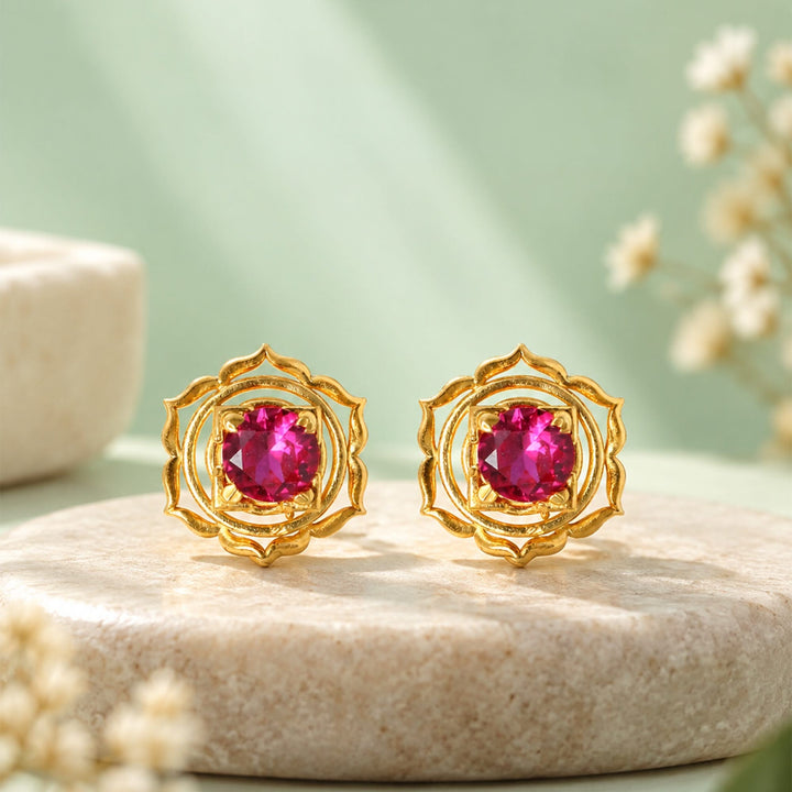 Shakti Yantra Stud Earring