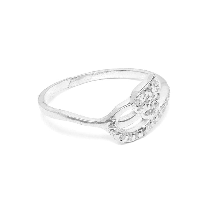 Leafy Elegance Silver Ring