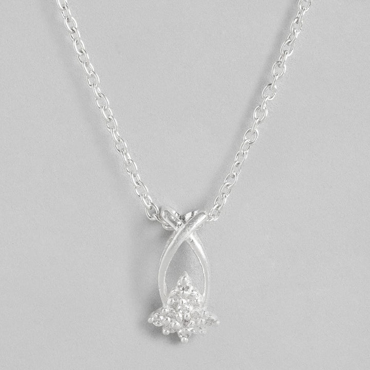 Silver Zircon Necklace