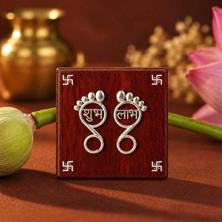 Silver 925 Shubh Labh Lakshmi Charan