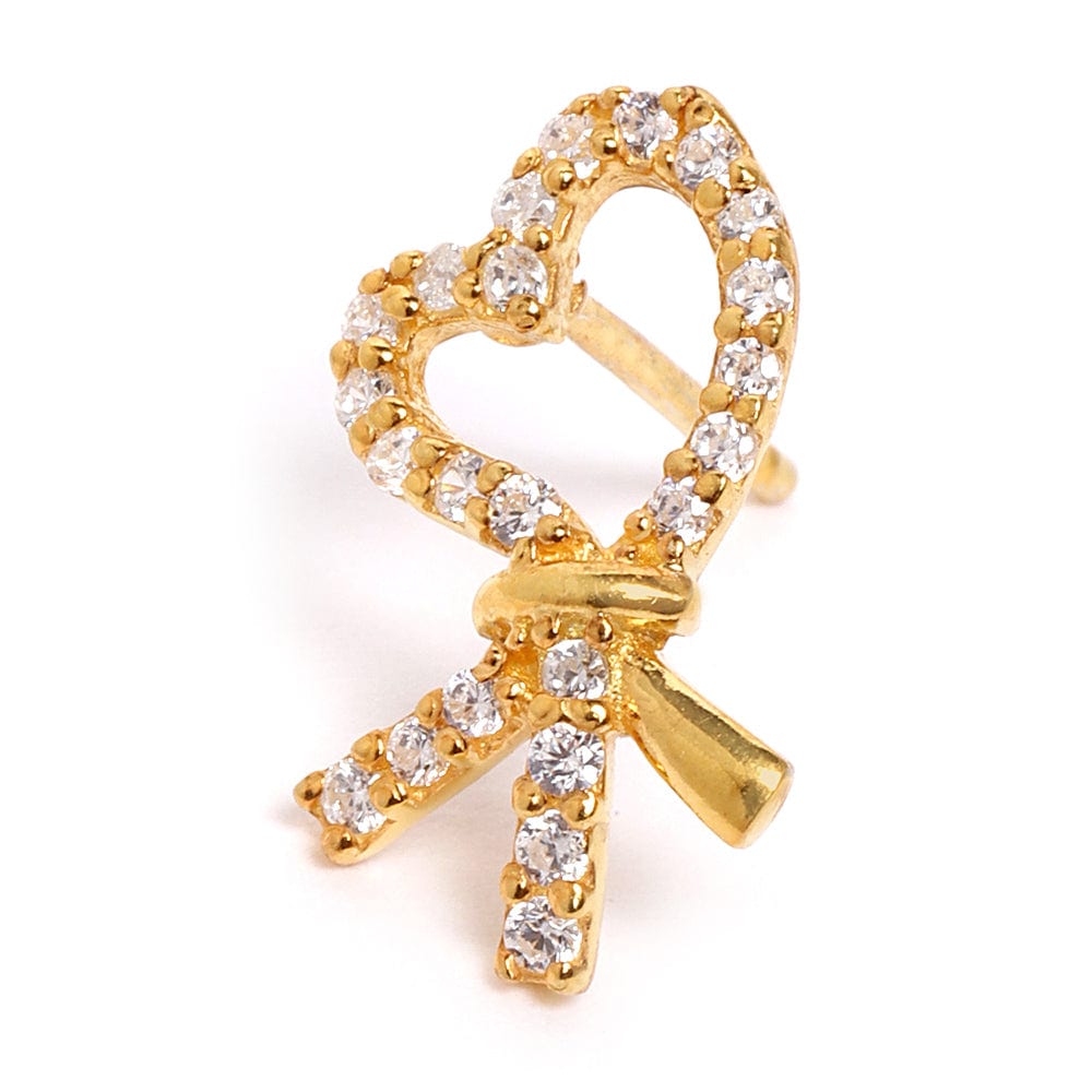 Gold plated Silver Zircon Earring