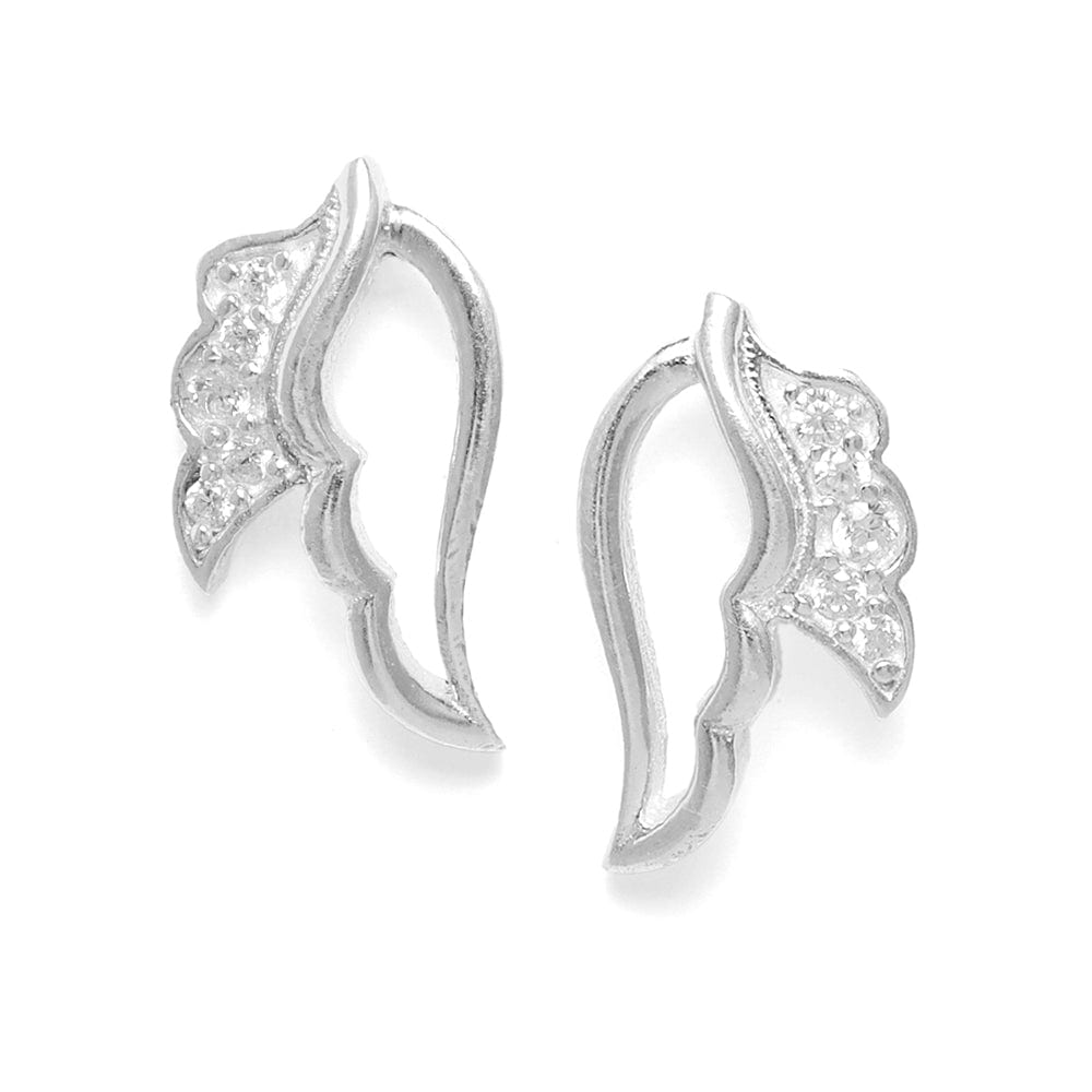 Pure Silver Leaf Earring