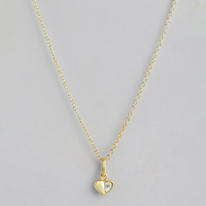 92.5 Silver Kundan heart Necklace