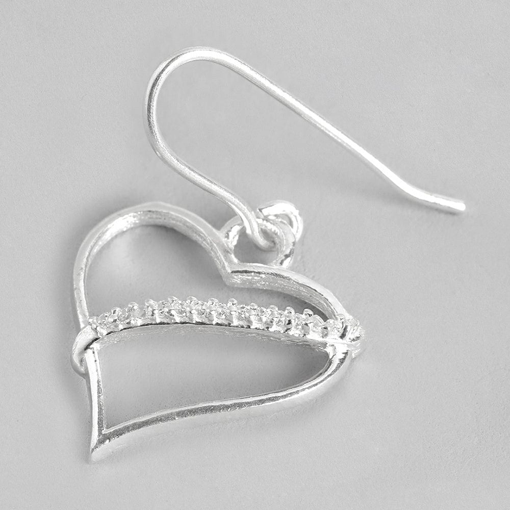 Silver Heart Earrings