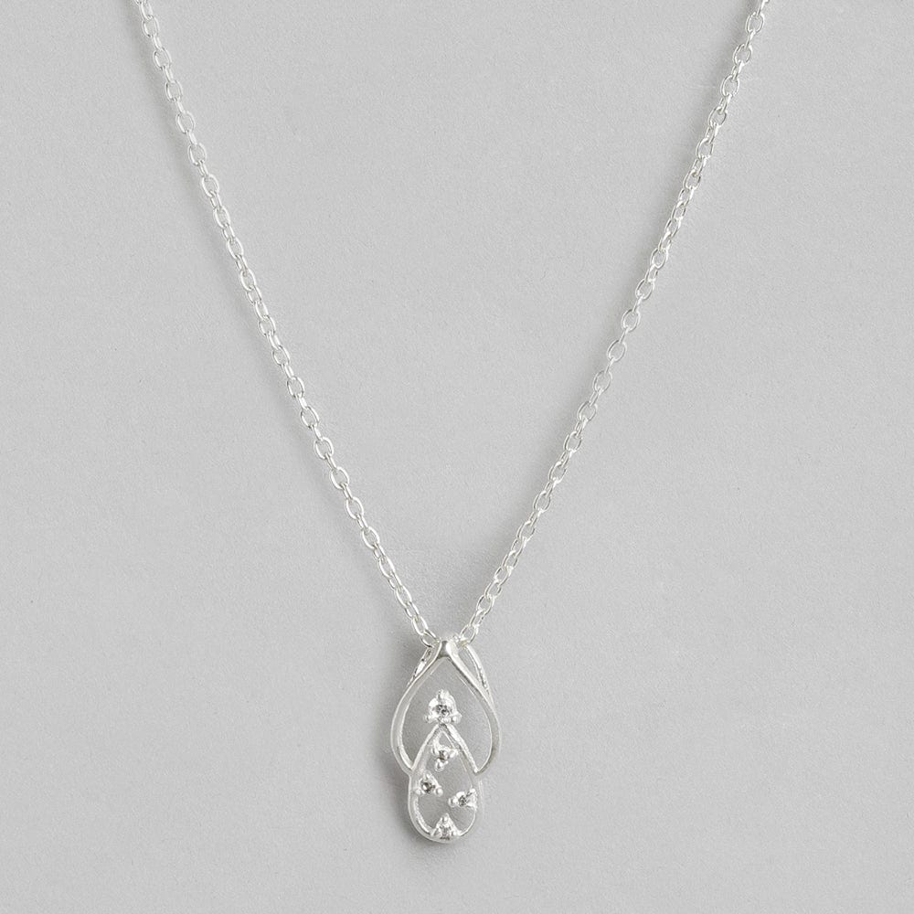 Silver Pear Necklace