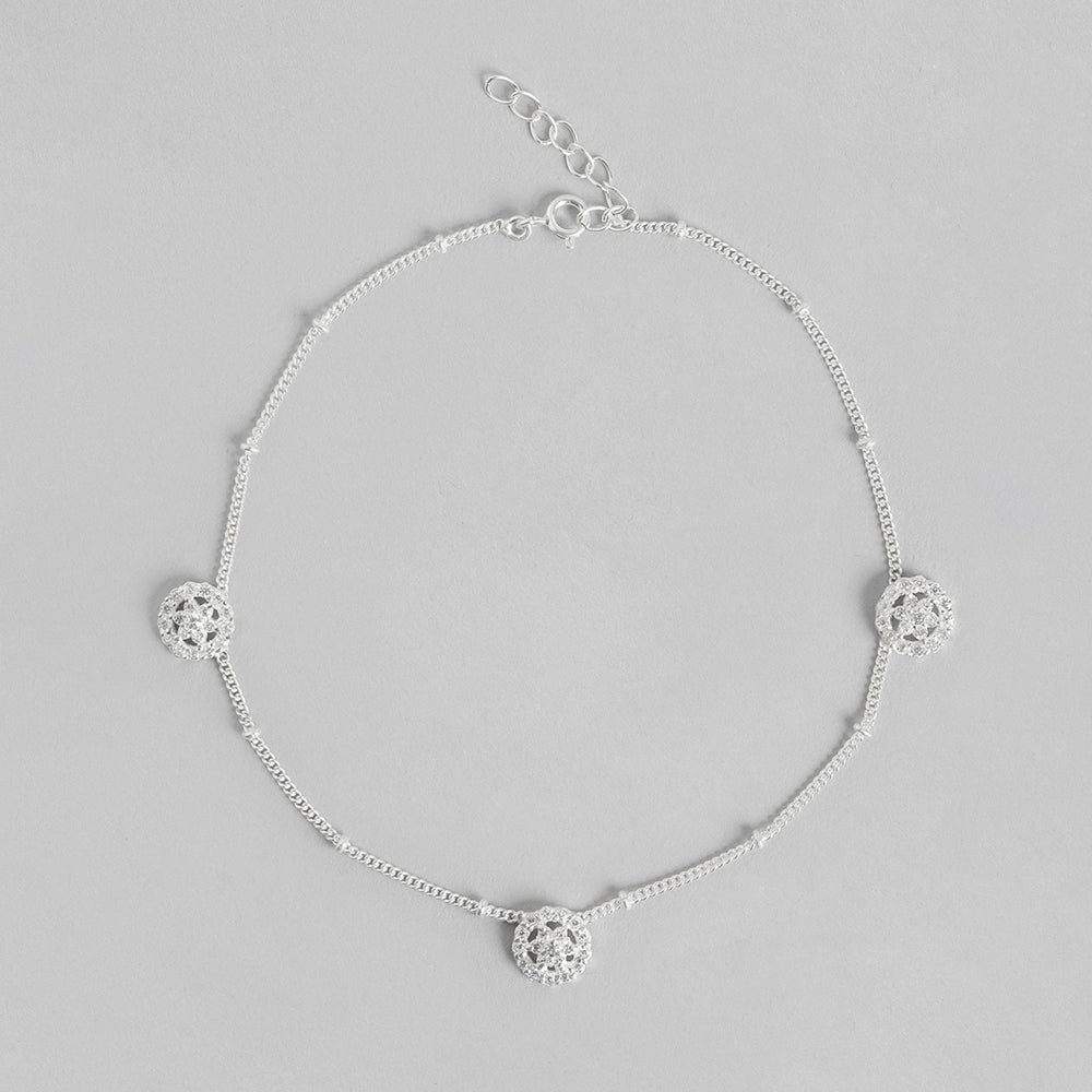 Silver Circle Anklet