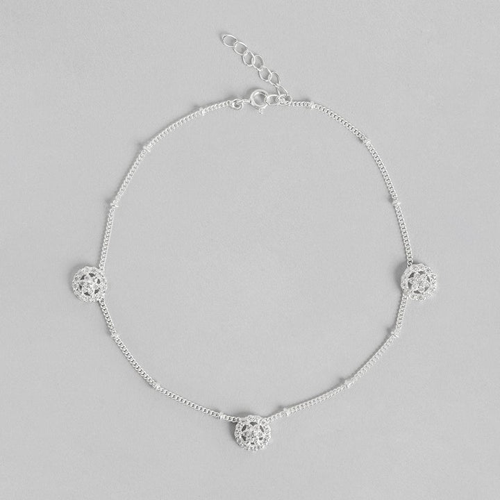 Silver Circle Anklet