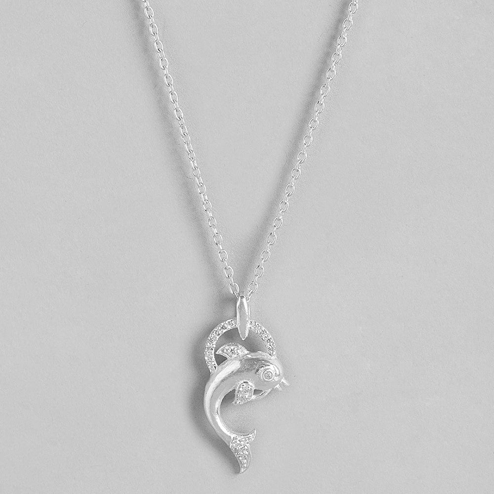 Silver Pisces Fish Pendant