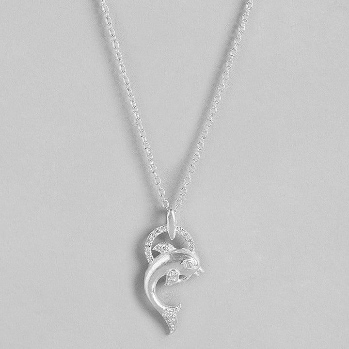 Silver Pisces Fish Pendant