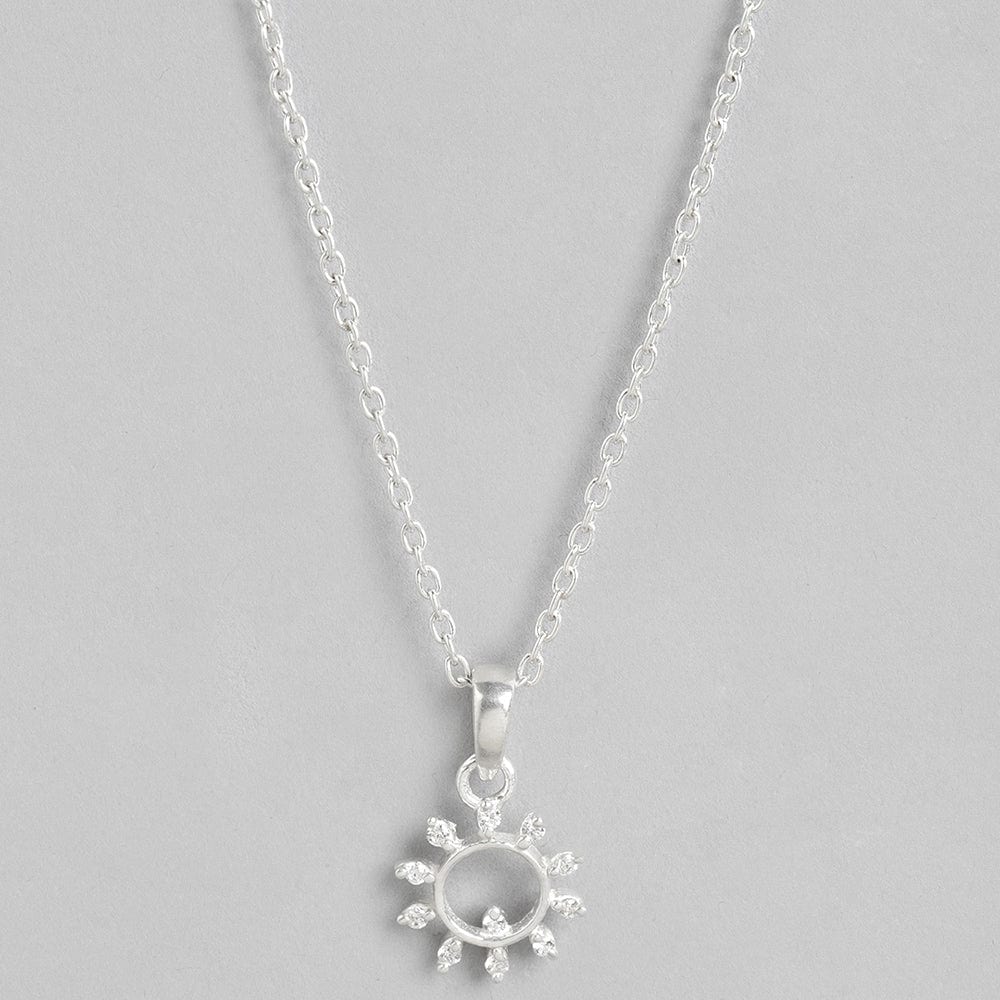 92.5 Silver Sun Necklace