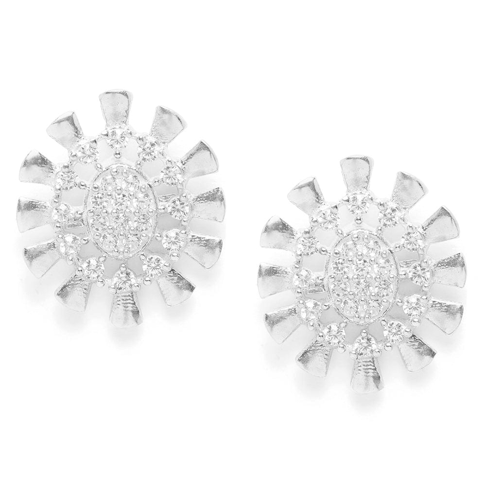 silver sun studs