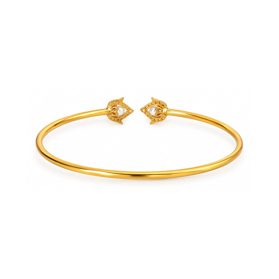 Silver Duo Padma Cuff Bracelet