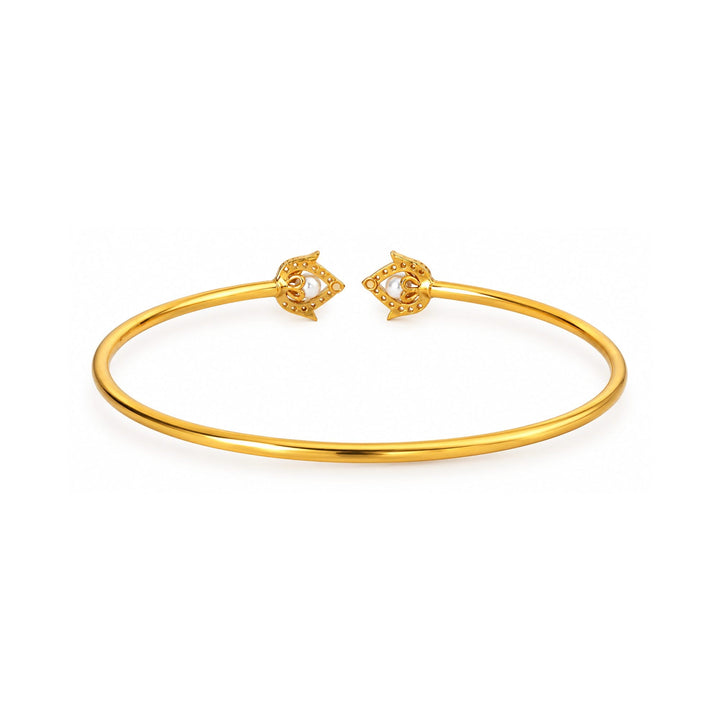 Silver Duo Padma Cuff Bracelet