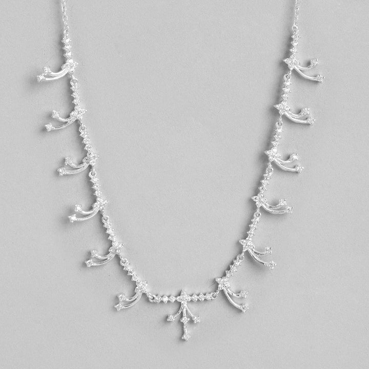 Silver Beautiful Zircon Necklace