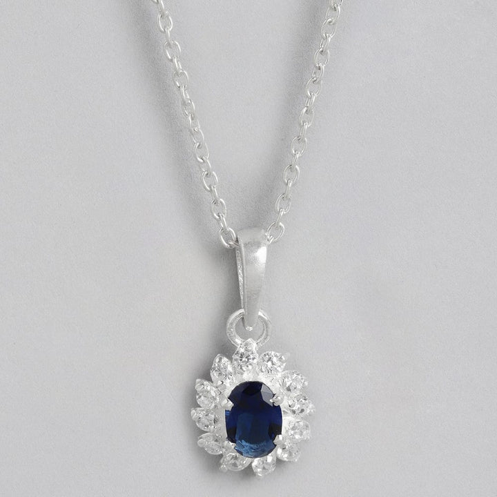 Silver Blue Necklace