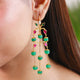 Silver Gulmohar Sui Dhaga Earrings