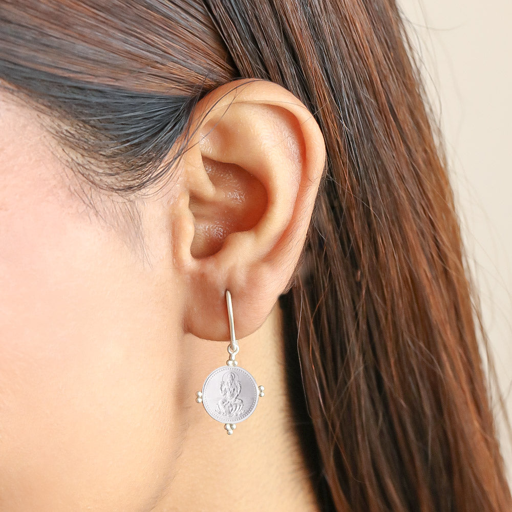 999 silver prosperity earring