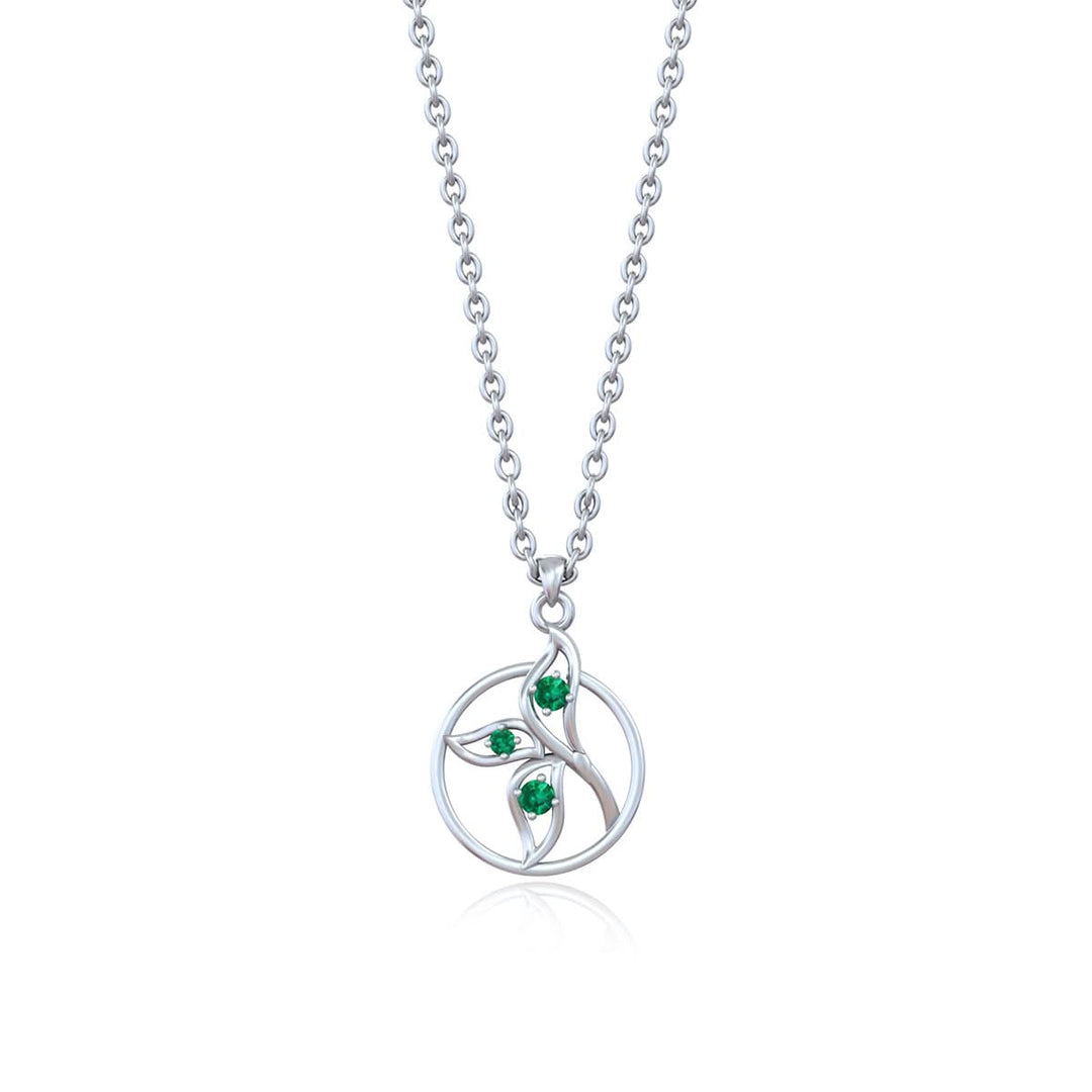 Pure Silver Swirl Pendant