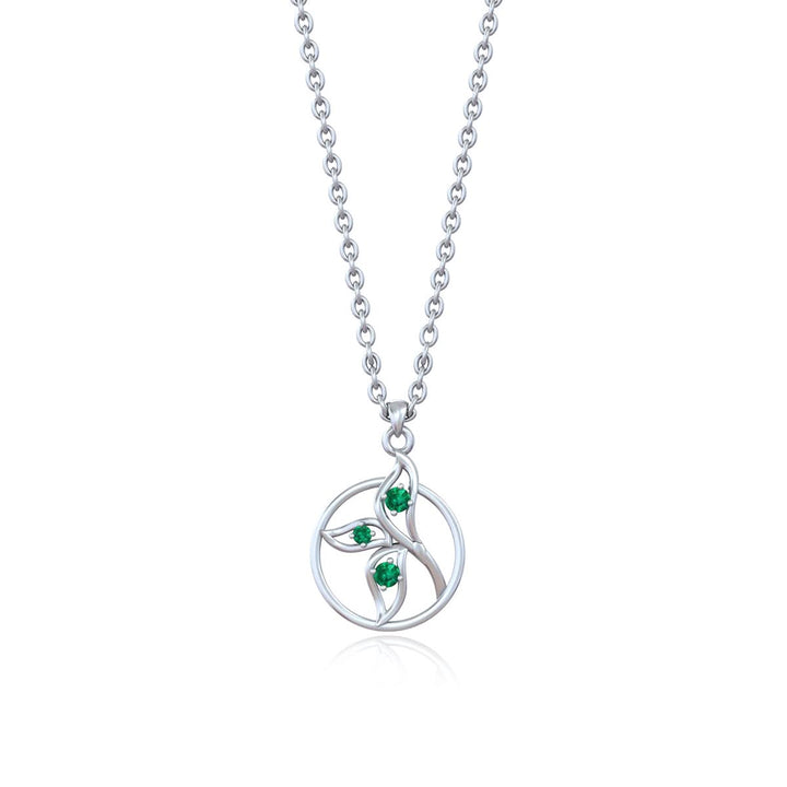 Pure Silver Swirl Pendant
