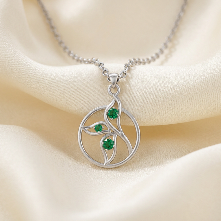 Pure Silver Swirl Pendant
