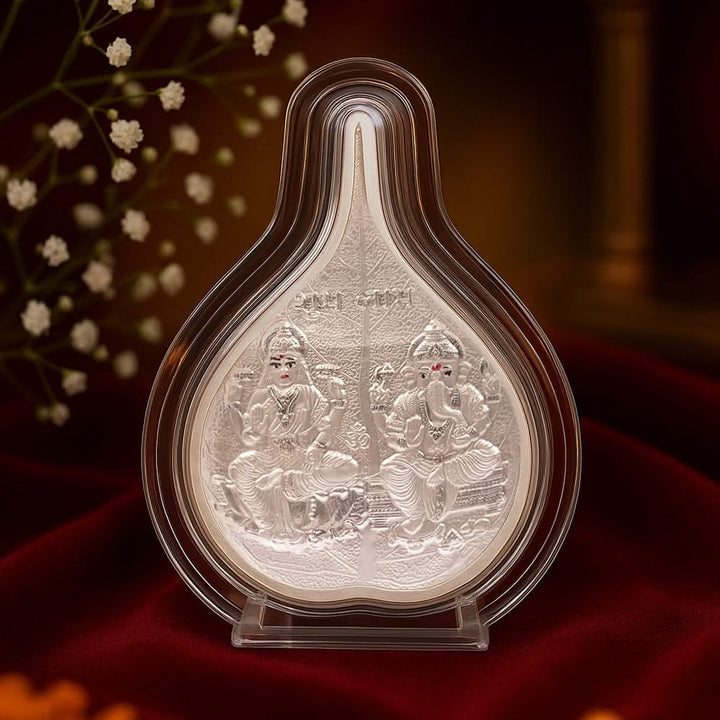 999 Pure Silver Betel Laxmi-Ganesha Keepsake