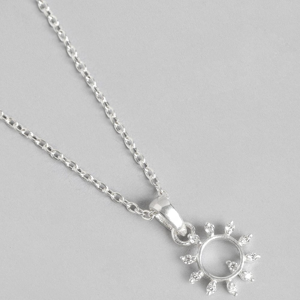 92.5 Silver Sun Necklace