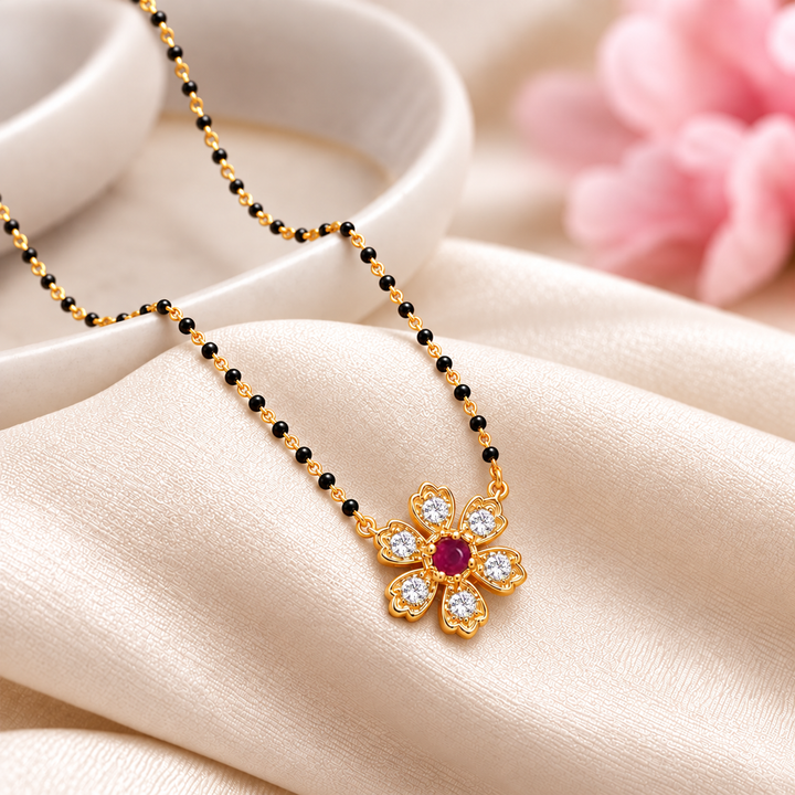 925 Silver Mangalya Blossom Mangalsutra