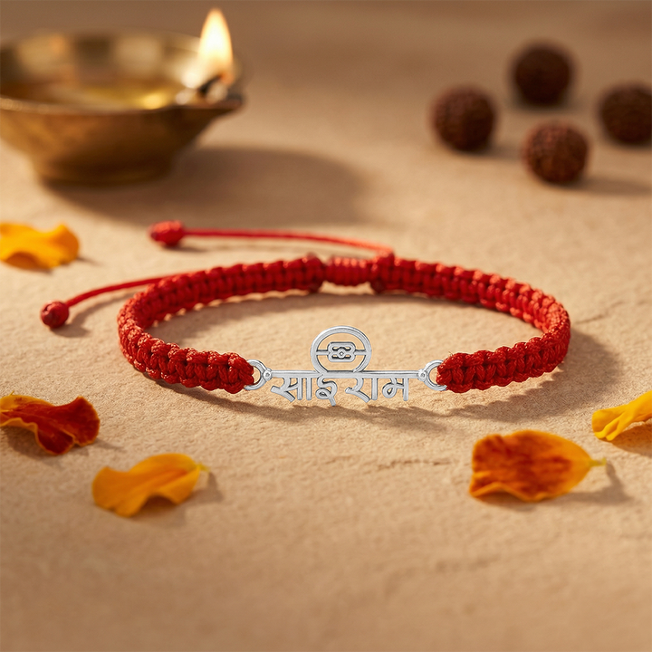 Unniyarcha 925 Pure Silver Sai Ram Bracelet