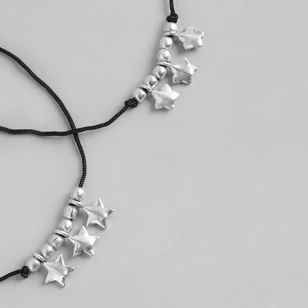 Silver Star Anklet