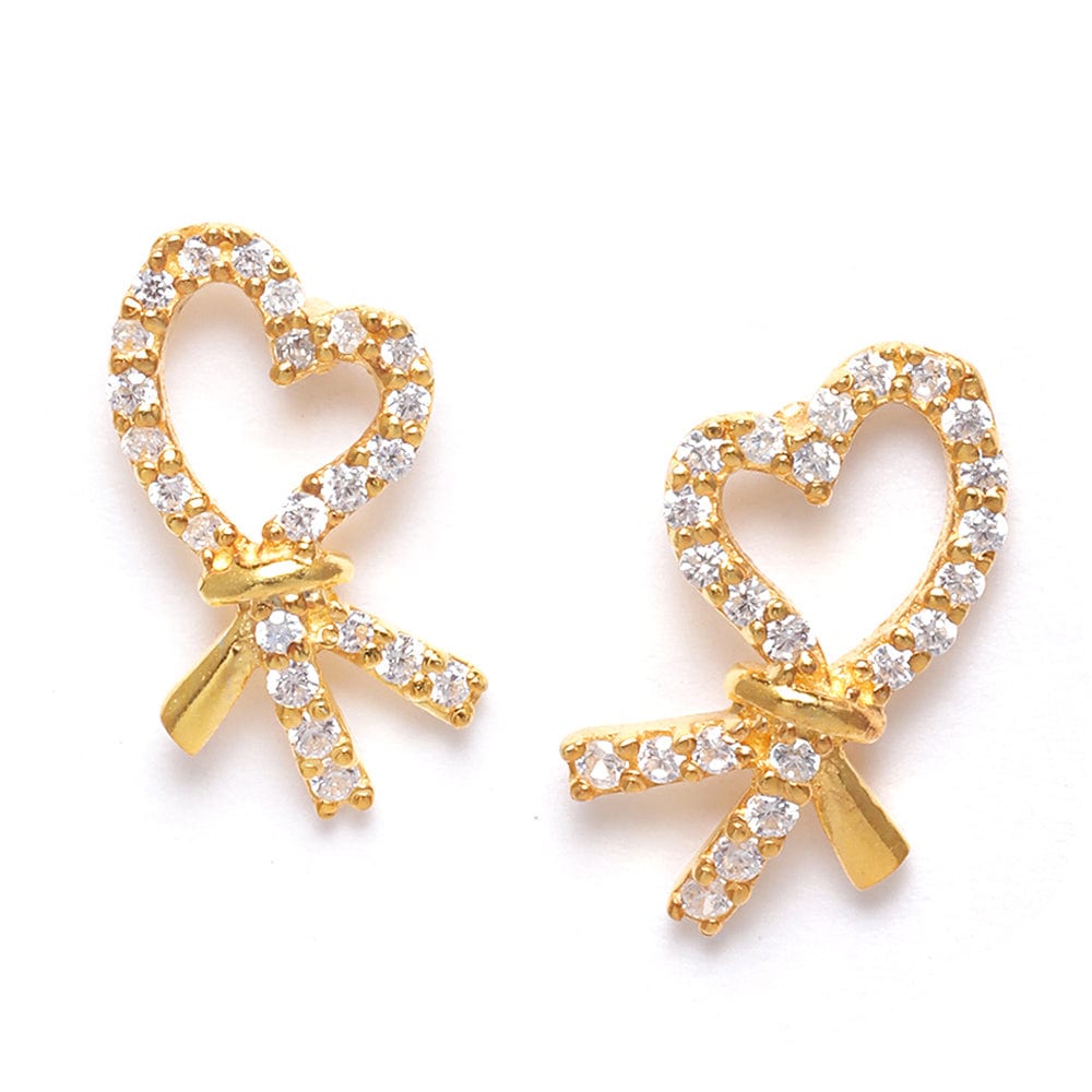 Gold plated Silver Zircon Earring