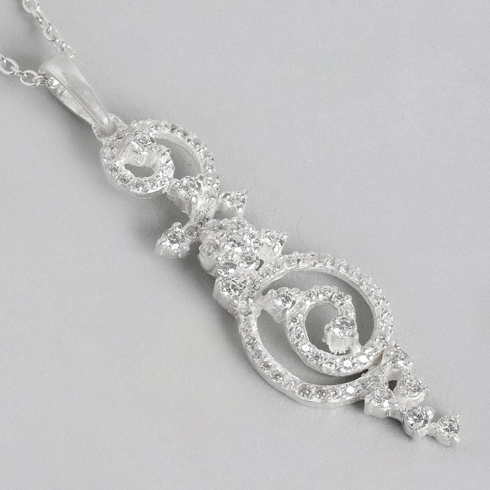 92.5 Silver zircon Pendant