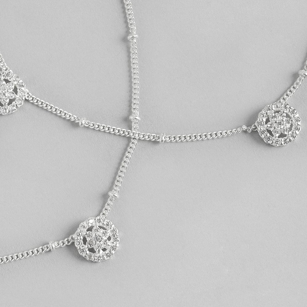 Silver Circle Anklet