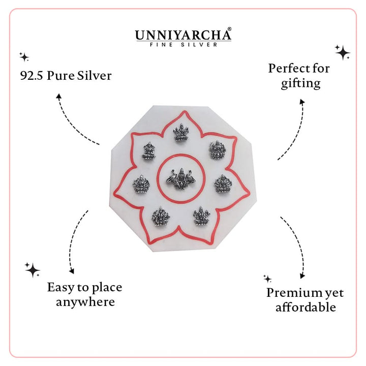 Silver Ashtalakshmi Keepsake