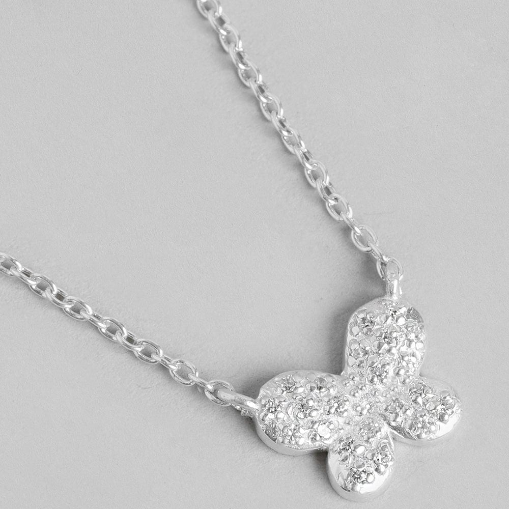 Silver butterfly Necklace