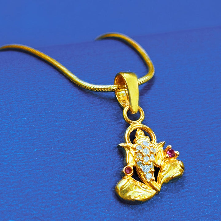 Sterling Silver Ganpati Protection Pendant