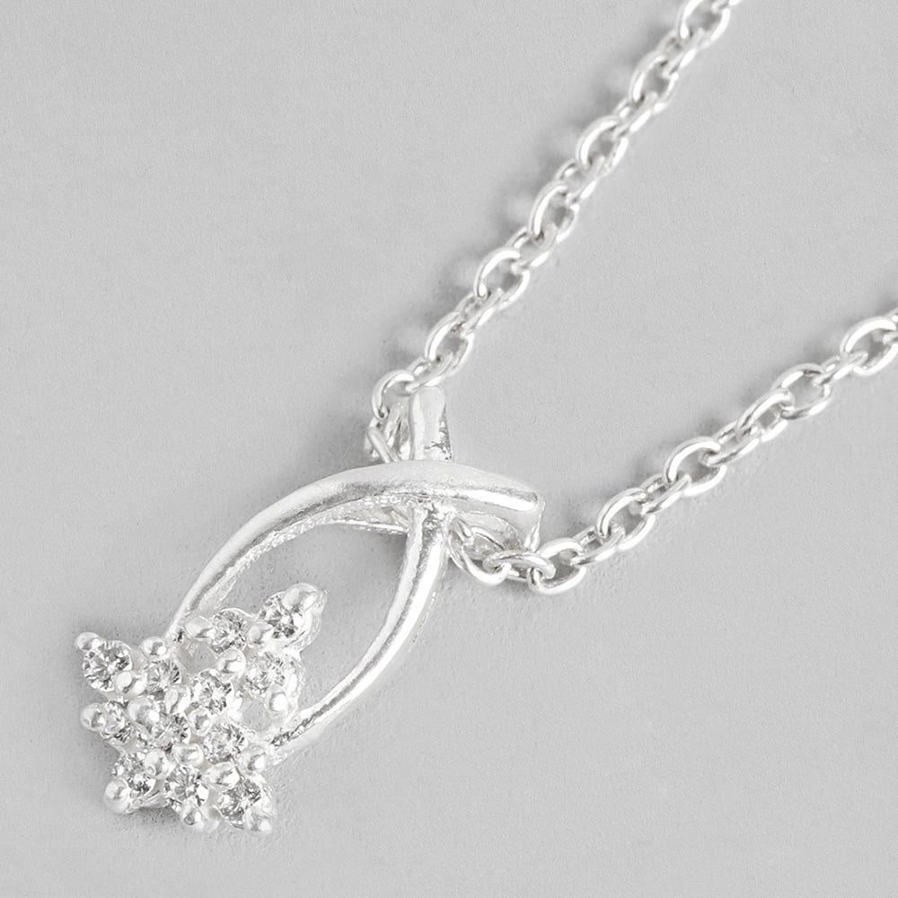 Silver Zircon Necklace