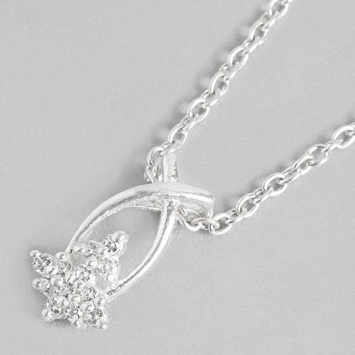 Silver Zircon Necklace