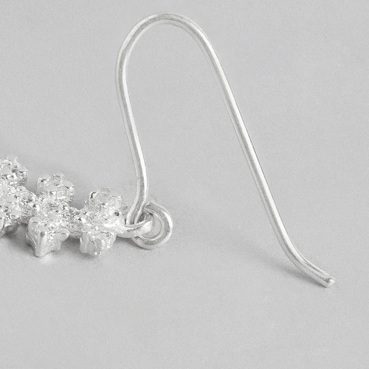 Silver White Zircon Earring